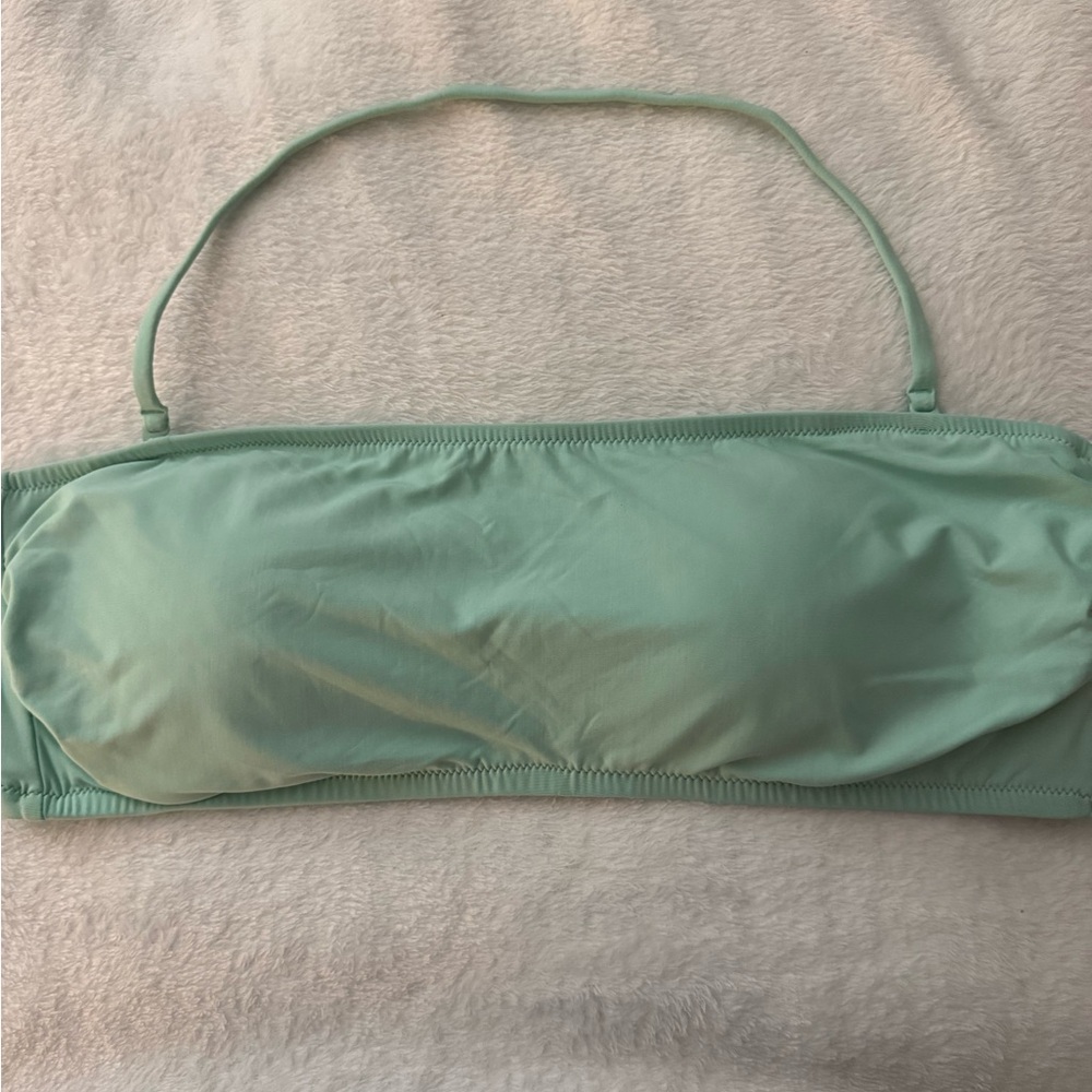⭐️ 3/$20 NWT J Crew Bandeau Bikini Swim Top Mint Green Size Xl